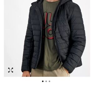 HUGO Men's Black Puffer Jacket